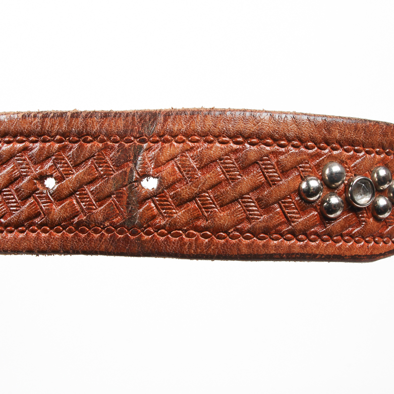 Grouping of Leather Belts Including B-Low the Belt