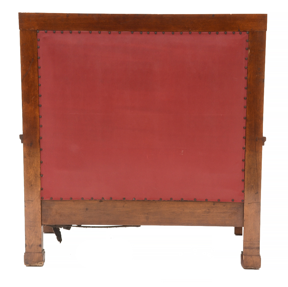 Mission-style High Back Wood Bench