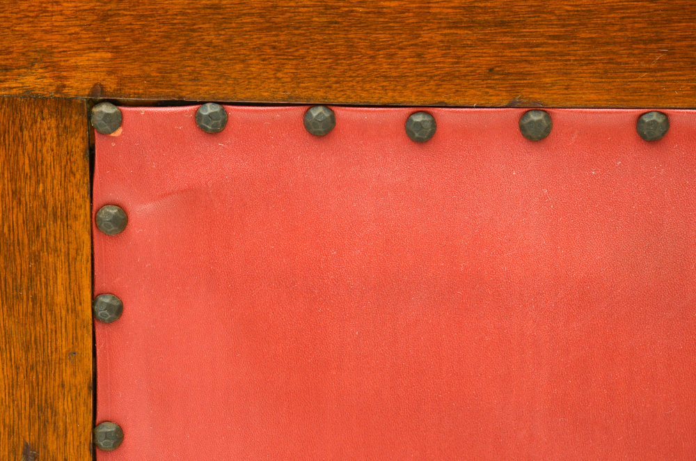 Mission-style High Back Wood Bench