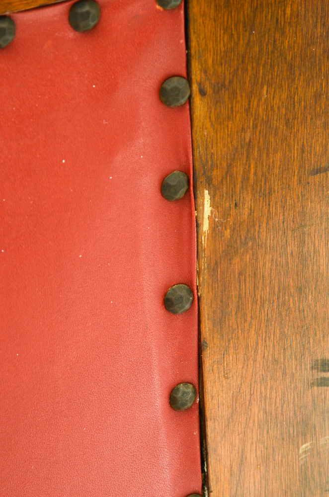 Mission-style High Back Wood Bench