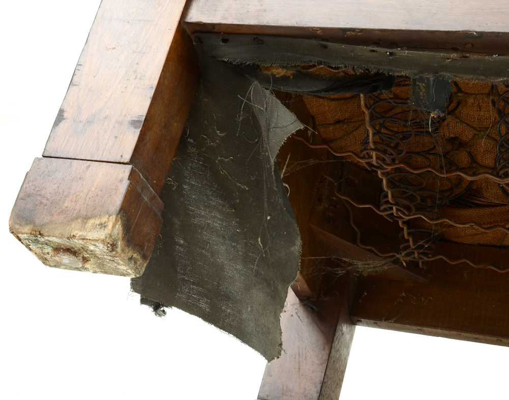 Mission-style High Back Wood Bench