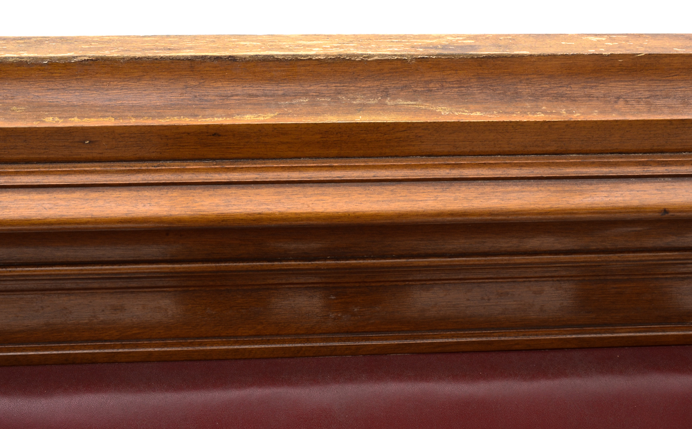 Mission-style High Back Wood Bench