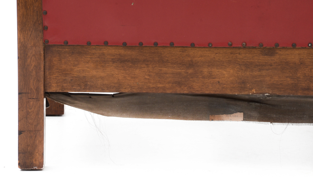 Mission-style High Back Wood Bench