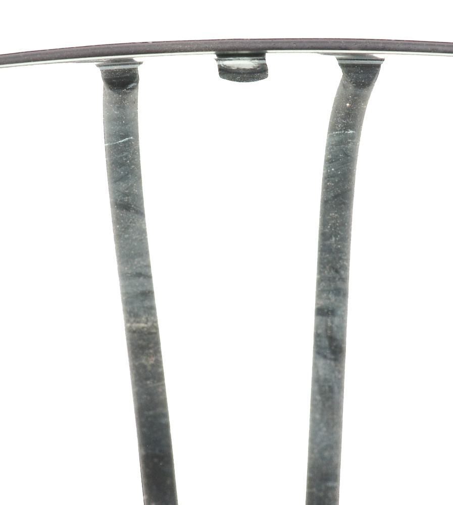 Circular Glass Top Accent Table