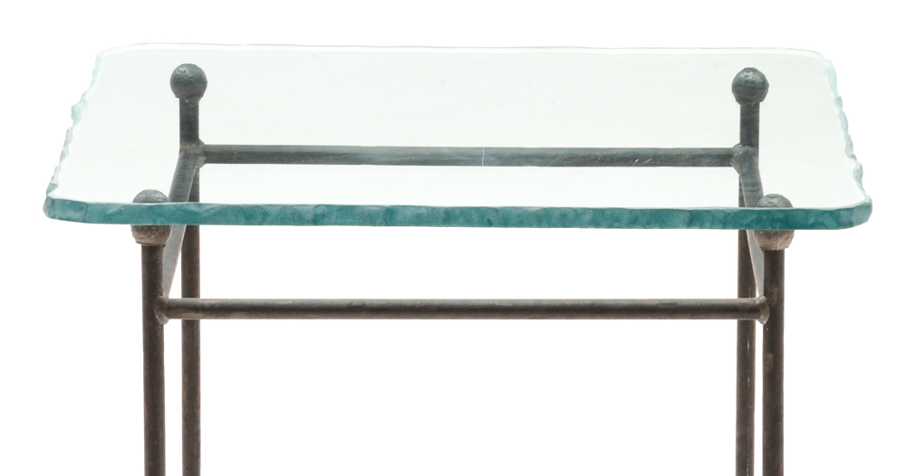 Glass Top Side Table