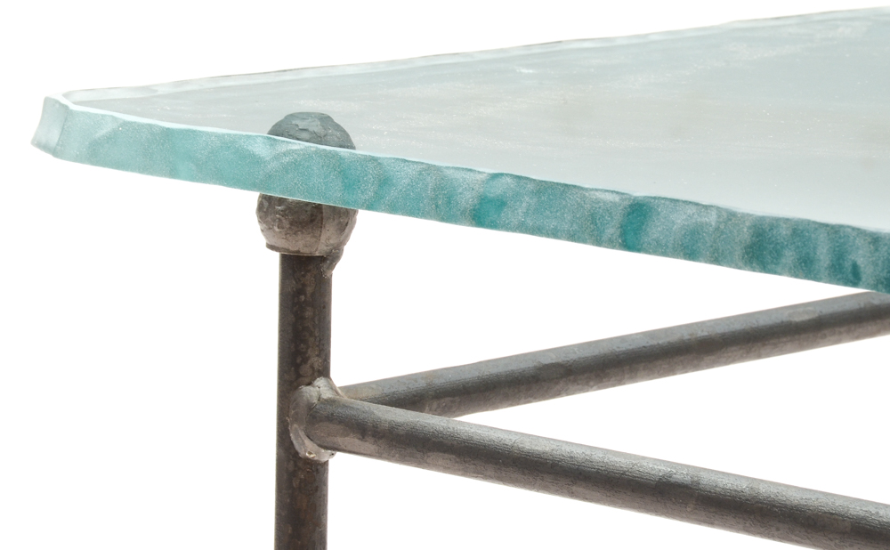 Glass Top Side Table