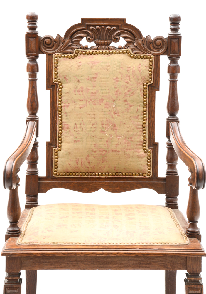 Set of Antique Oak Dining Chairs