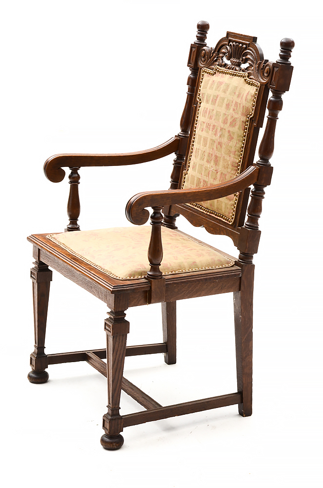Set of Antique Oak Dining Chairs