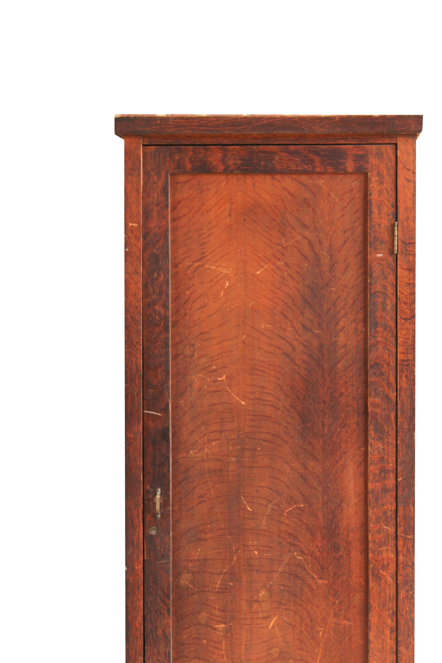 Early 20th Century Tiger Oak Wardrobe