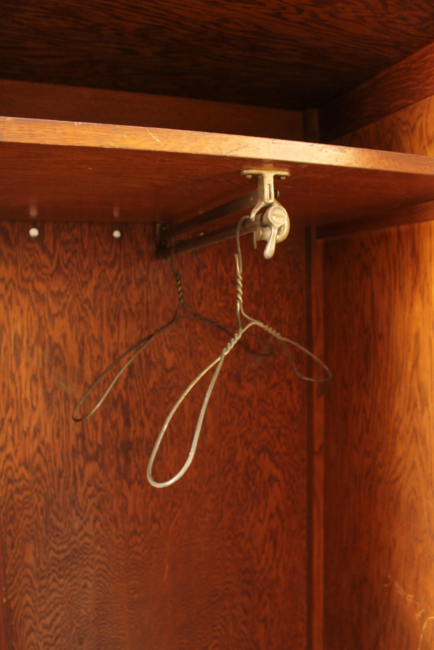 Early 20th Century Tiger Oak Wardrobe