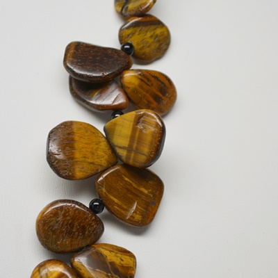 Tiger's Eye Gold Tone Necklace