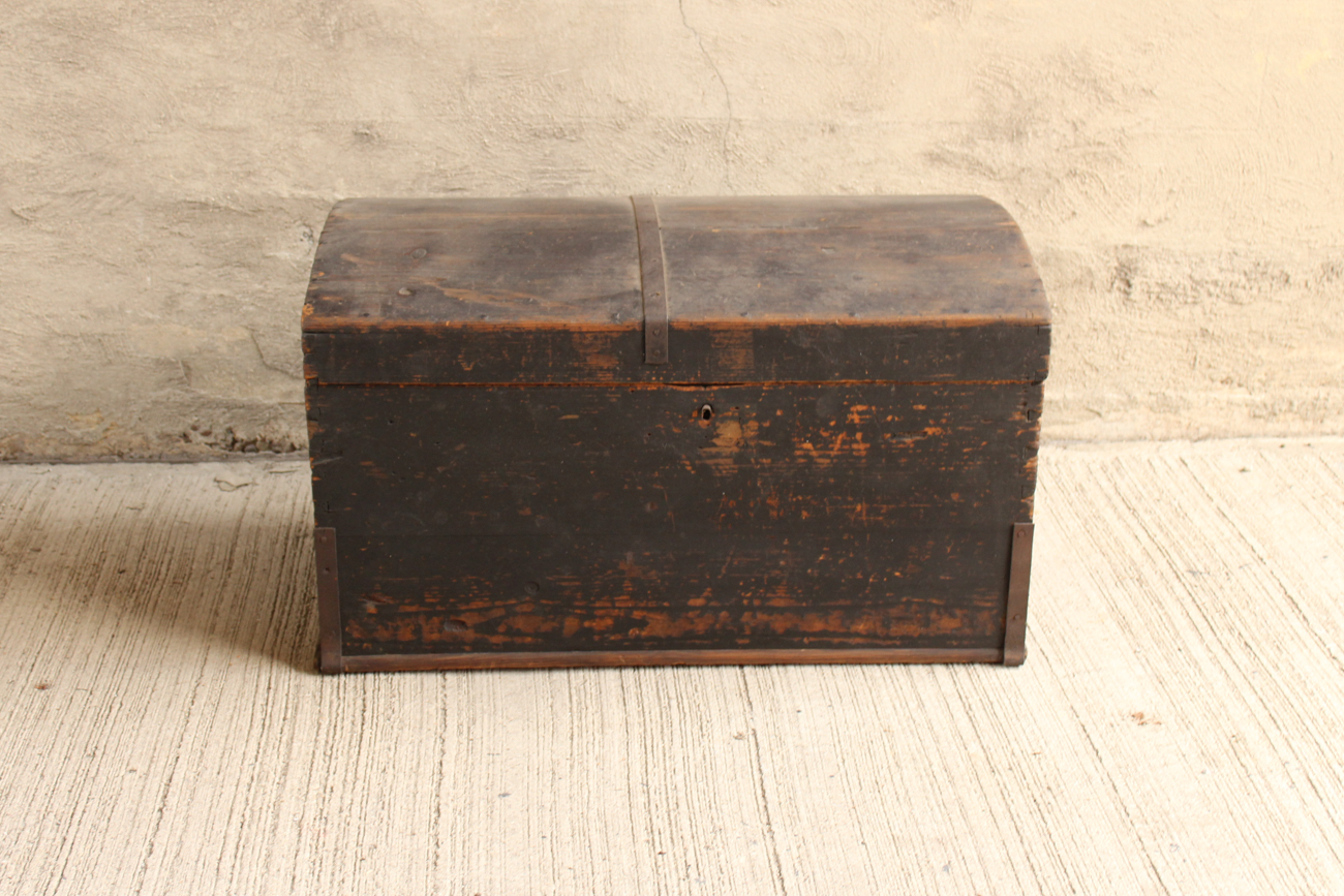 Antique Dome Top Immigrant  Chest