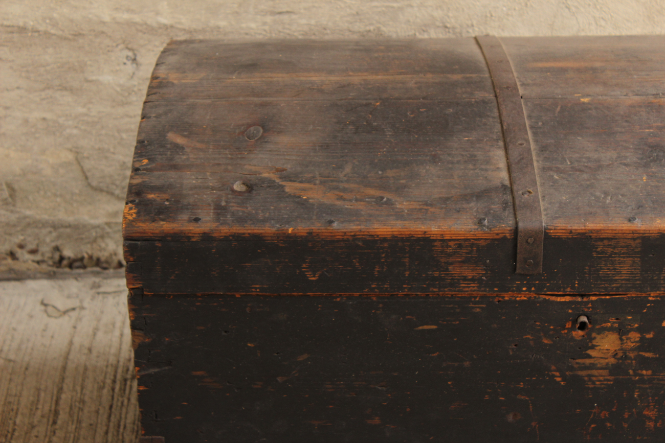 Antique Dome Top Immigrant  Chest
