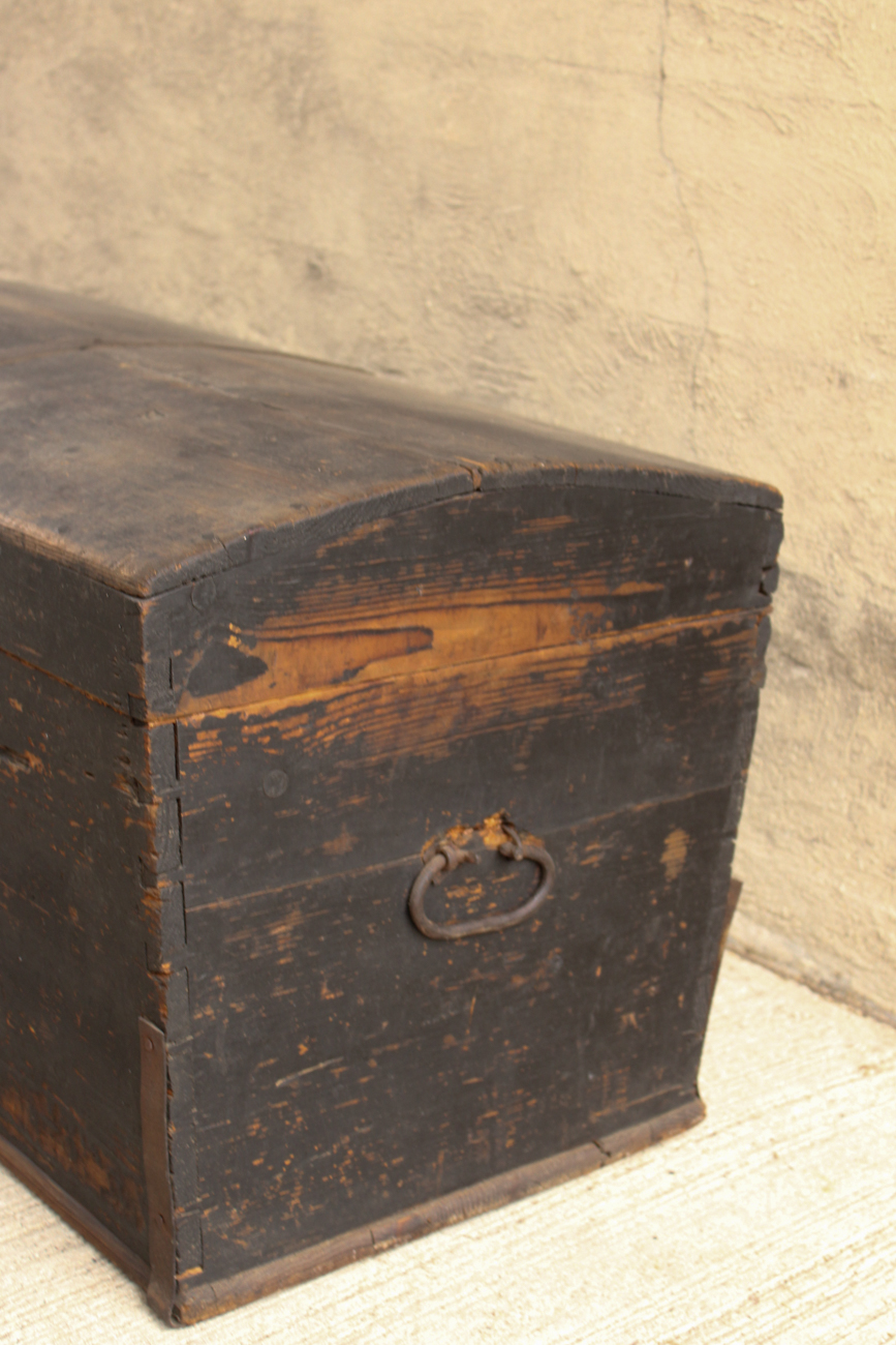 Antique Dome Top Immigrant  Chest
