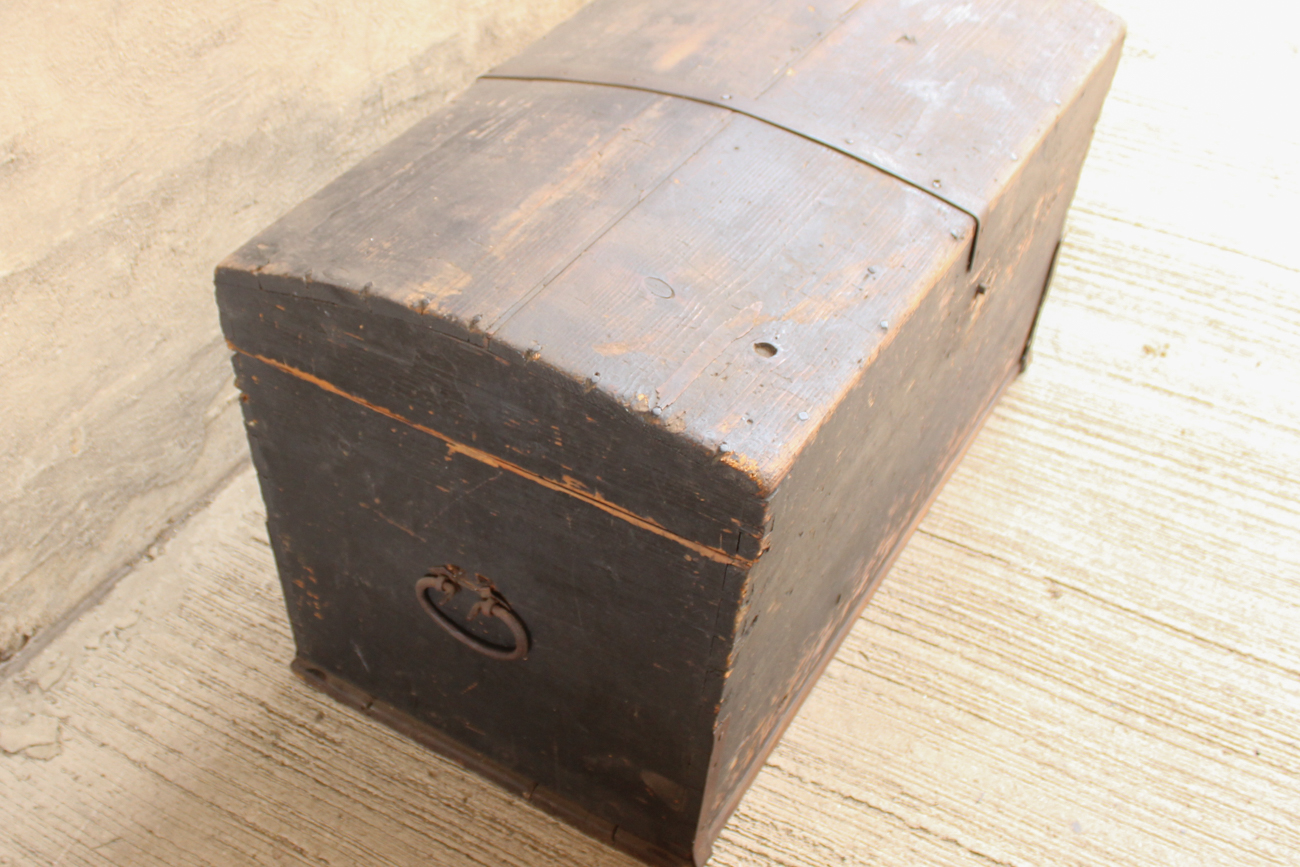 Antique Dome Top Immigrant  Chest