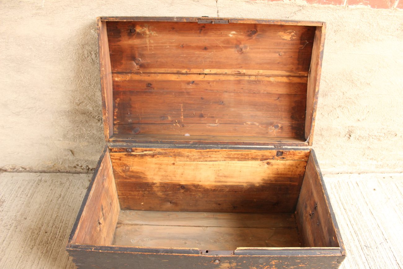 Antique Dome Top Immigrant  Chest