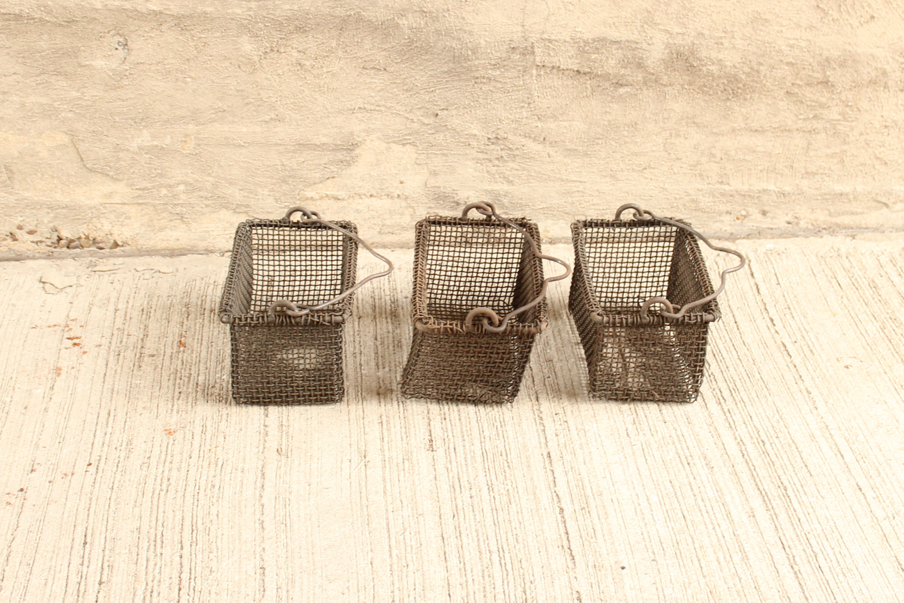 Vintage Wire Mesh Baskets