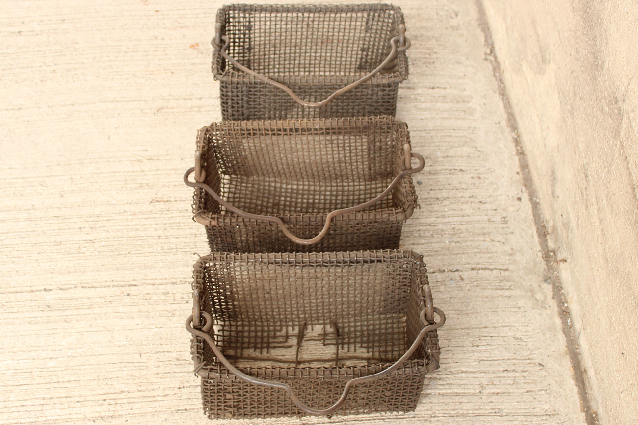 Vintage Wire Mesh Baskets