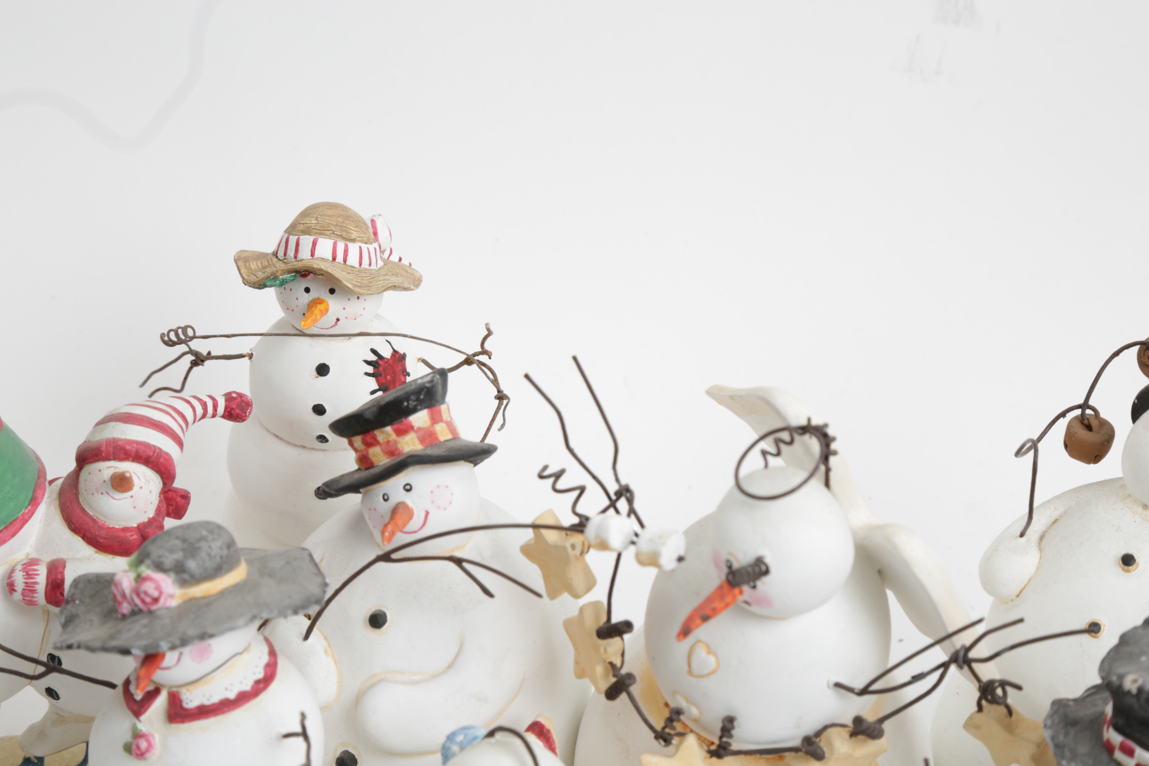 Collection of Sandi Gore Evans "Frosty Follies" Figurines