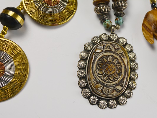 Collection of Four Ethnic-Inspired Necklaces