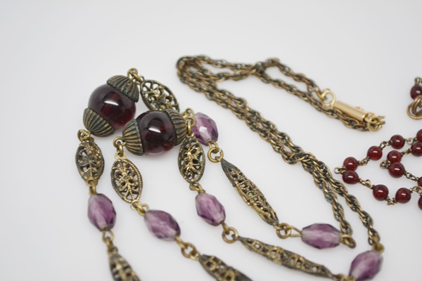 Glass Bead Necklaces and Other Costume Jewelry