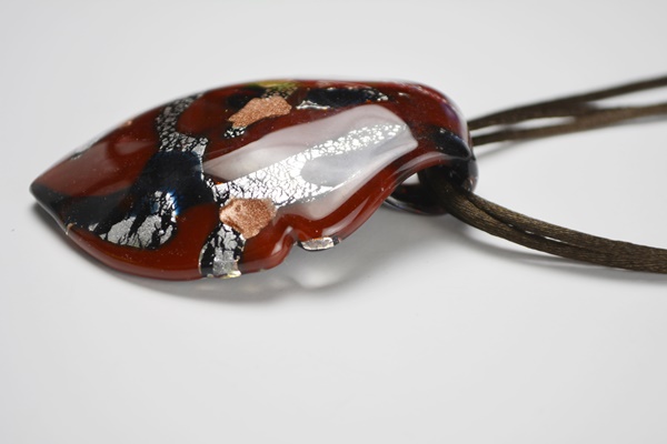 Murano Glass Pendant Necklace With Costume Pendant Necklace and Bracelet