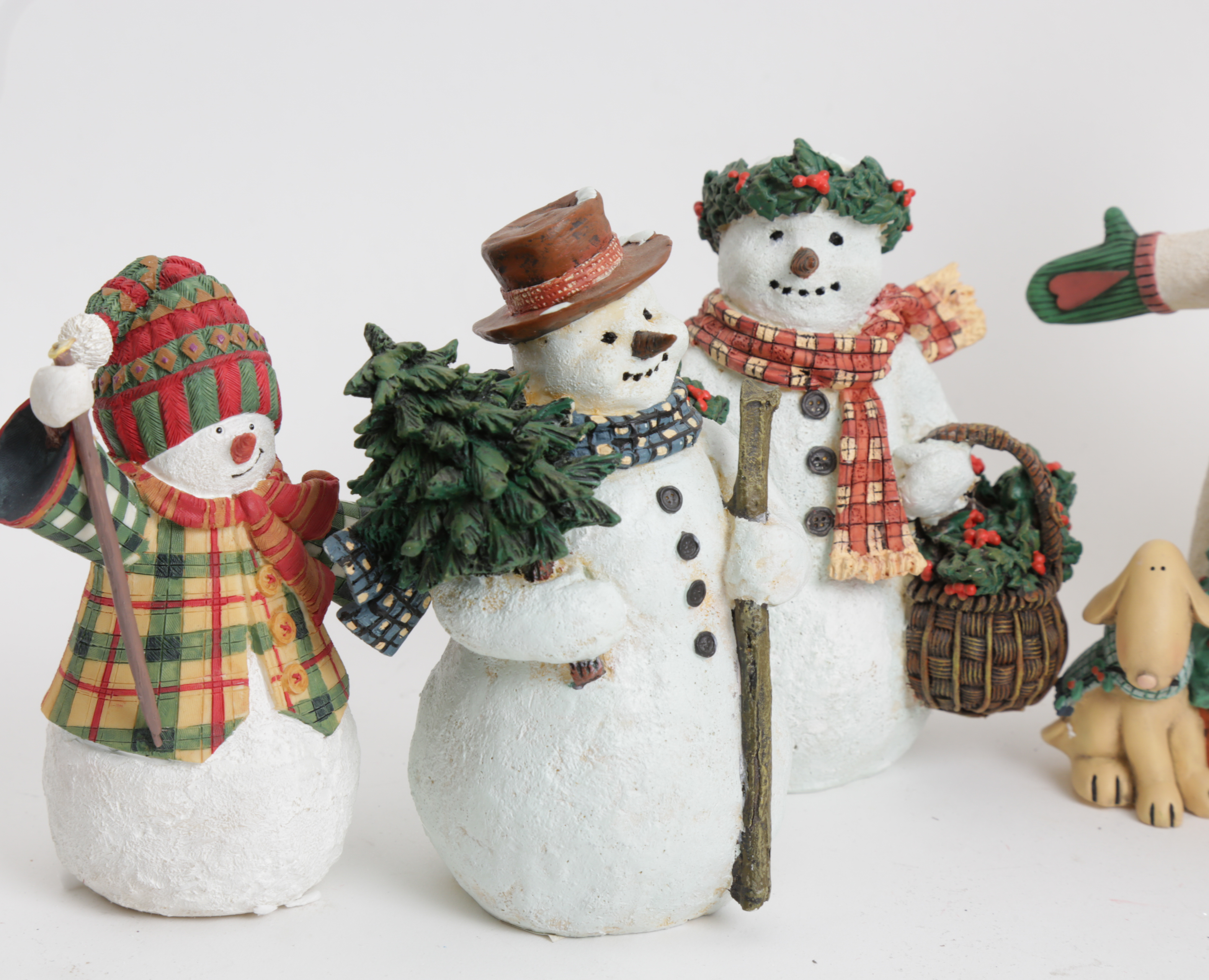 Set of Lang and Wise Snowman Collectibles
