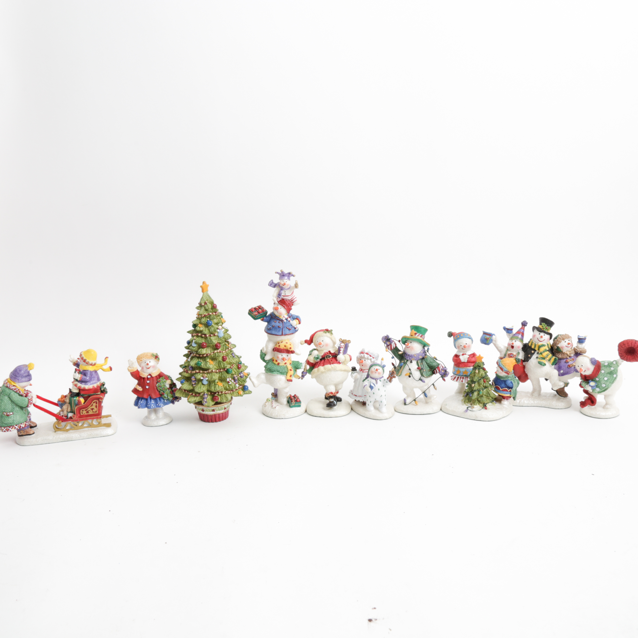 Set of Ingrid's Wintree Christmas Eve Figurines