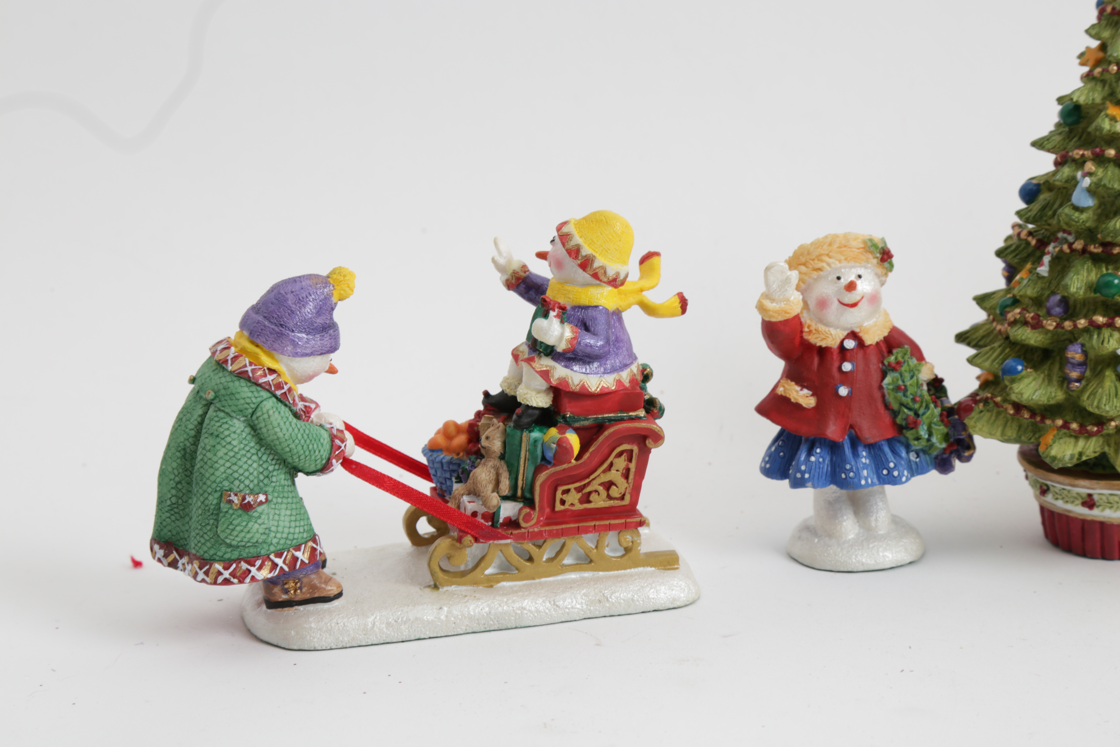 Set of Ingrid's Wintree Christmas Eve Figurines