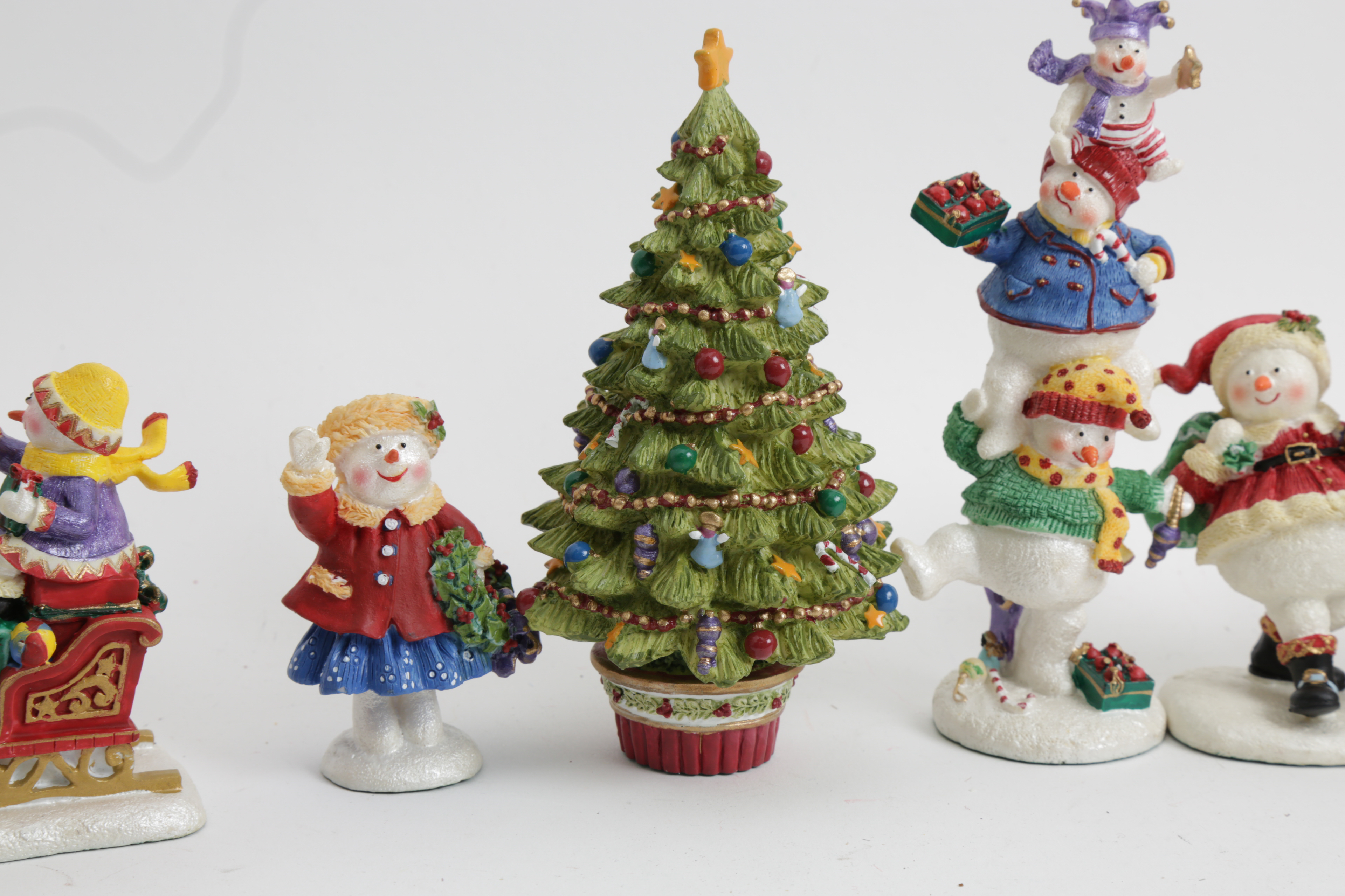 Set of Ingrid's Wintree Christmas Eve Figurines