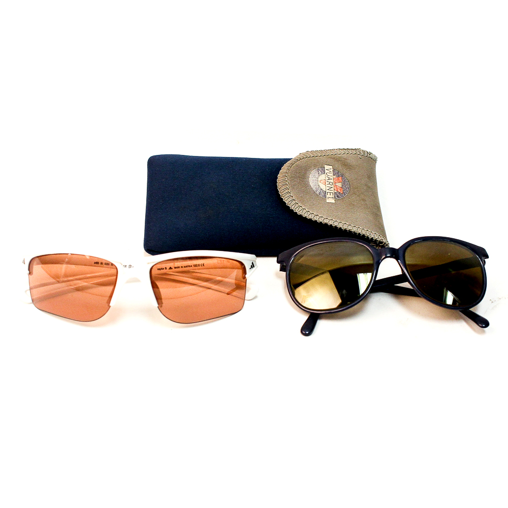 1980s Vuranet Brevete and Adidas Raylor S Sunglasses