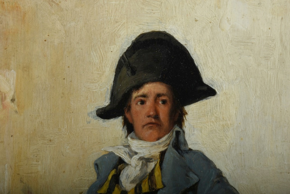 After Ignaz Gaugengigl Oil Painting on Panel Young French Man