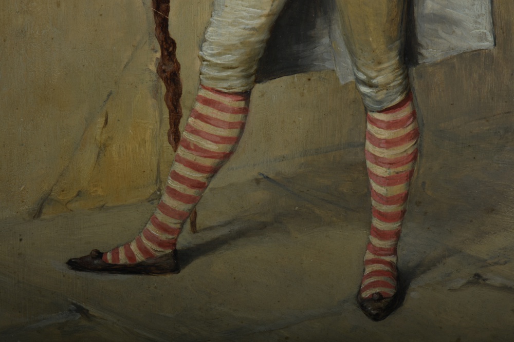 After Ignaz Gaugengigl Oil Painting on Panel Young French Man