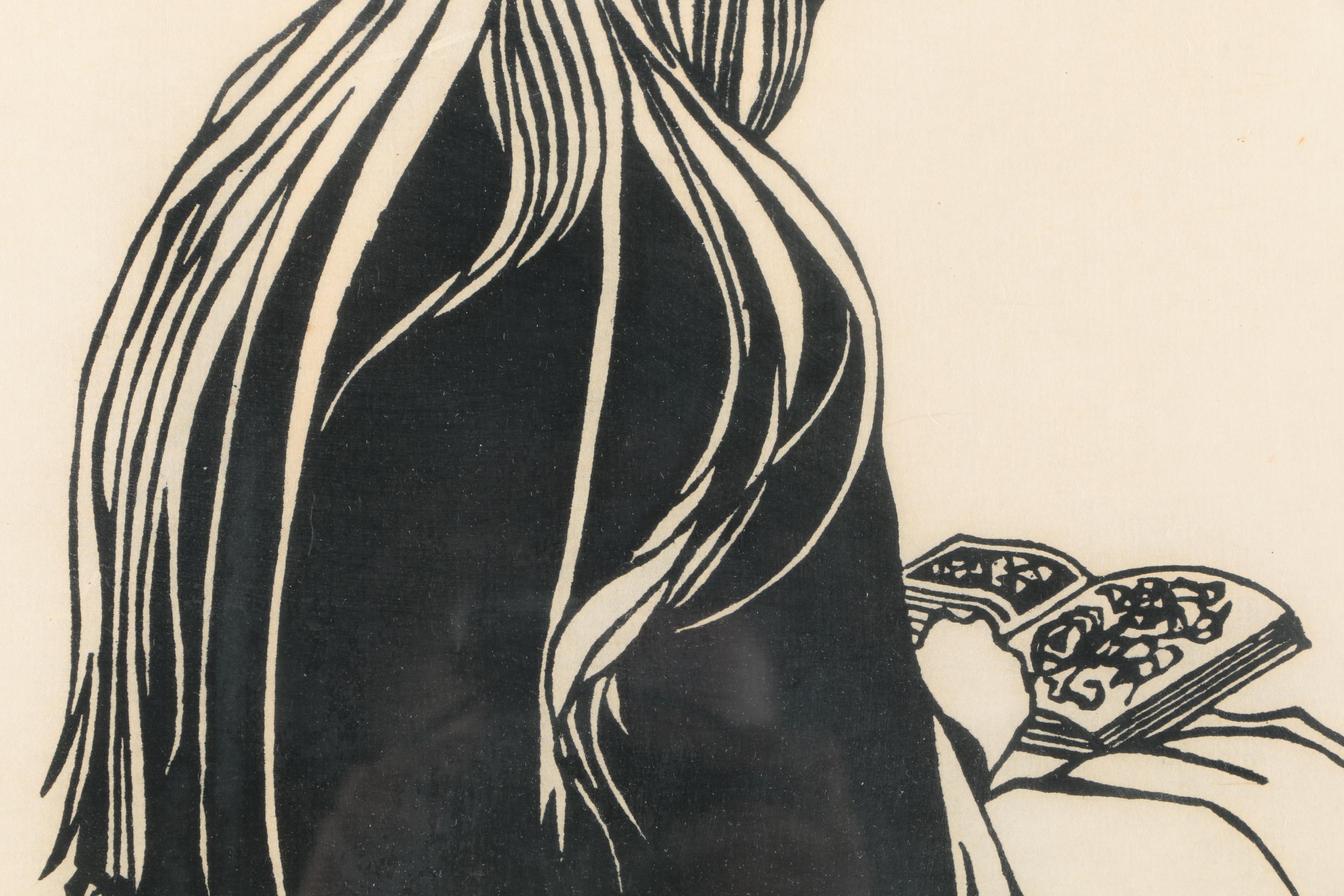 Bruce Carter Limited Edition Woodblock Print "The Sketchbook"