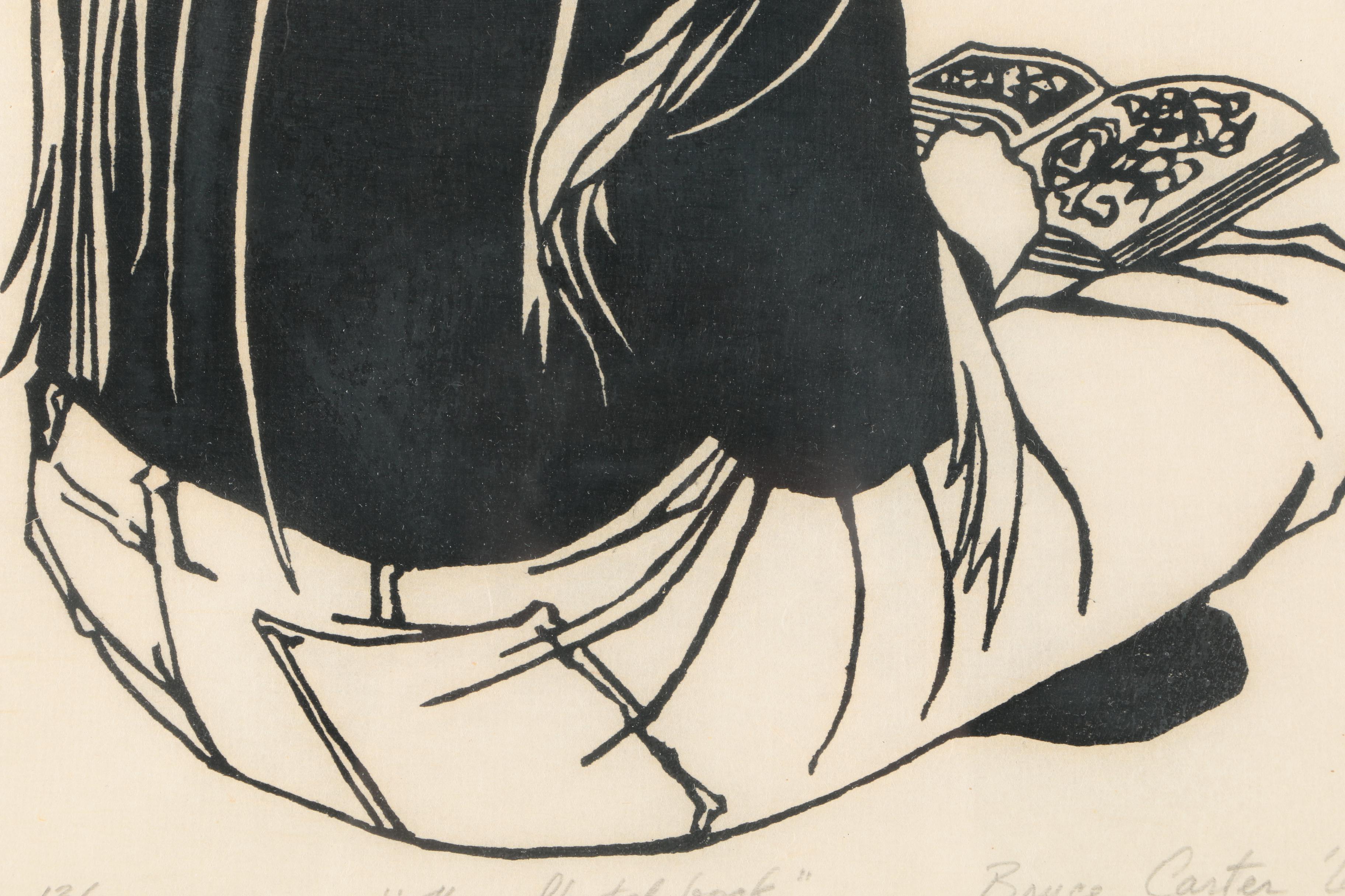 Bruce Carter Limited Edition Woodblock Print "The Sketchbook"