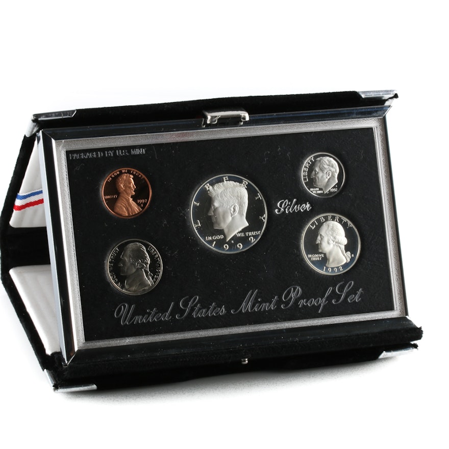 1992 U.S. Mint Premier Silver Proof Set