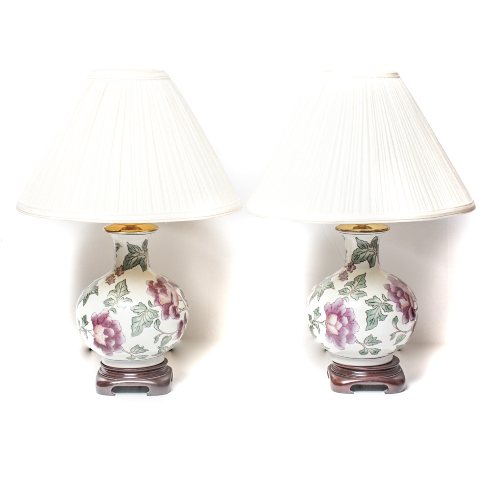 Ceramic Lamp Pair