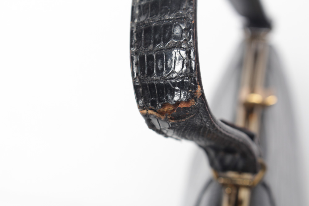 Alligator Skin Vintage Handbag