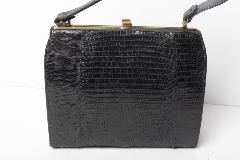 Alligator Skin Vintage Handbag