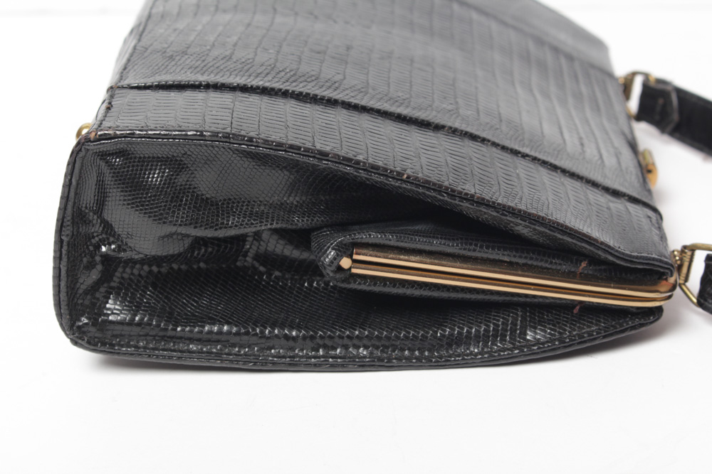 Alligator Skin Vintage Handbag