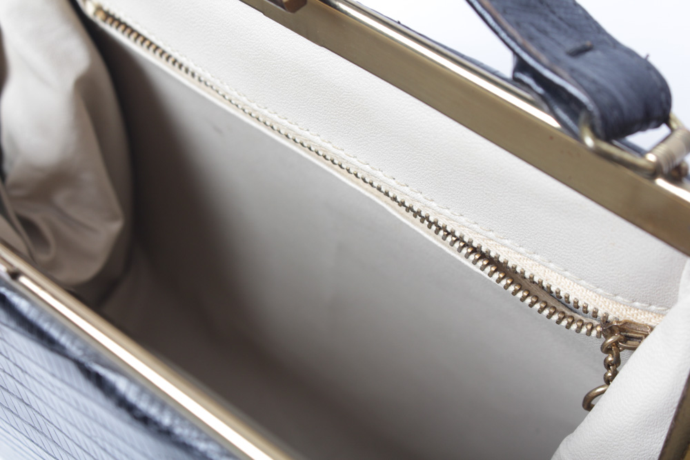 Alligator Skin Vintage Handbag