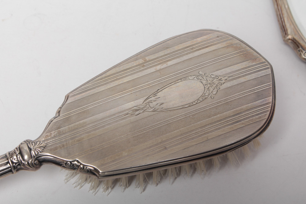 Antique Sterling Silver Vanity Dresser Set