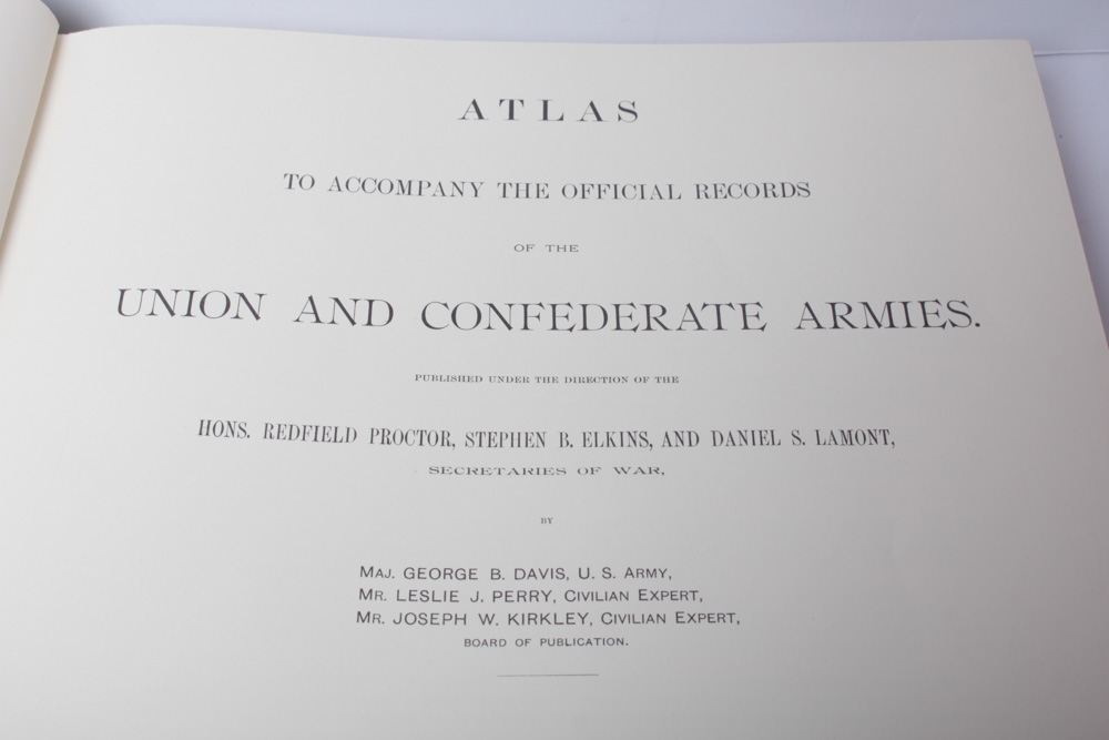 The "Official Atlas of the Civil War"