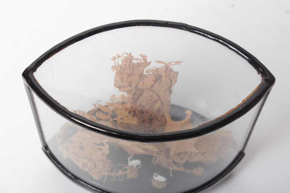 Vintage Chinese San You Cork Sculpture