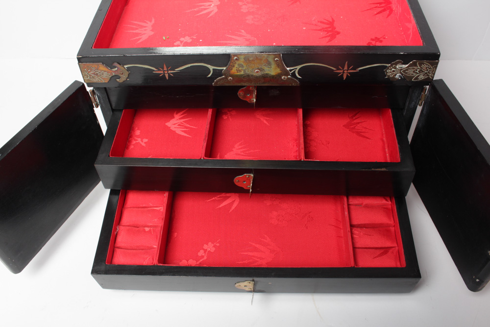 Lacquerware Jewelry Box