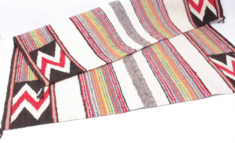 Vintage Handwoven Wool Rug