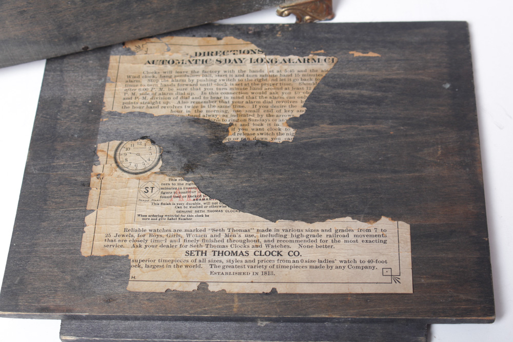 Antique Seth Thomas "Adamantine" Mantle Clock