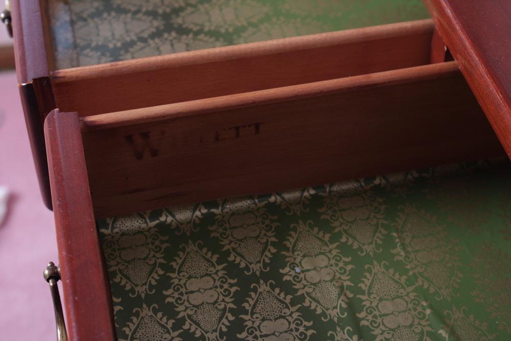 Mid Century Willett Queen Anne Style Dresser and Mirror