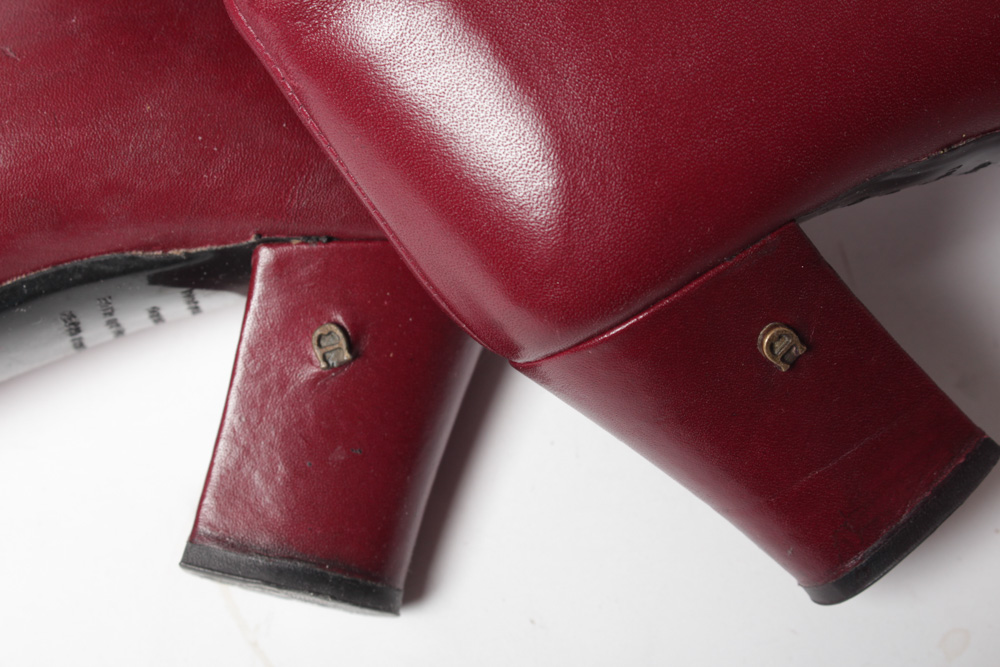 Vintage Etienne Aigner Boots, Handbag, and Shoes