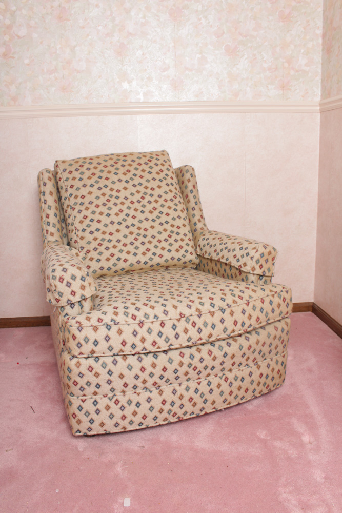 Henredon Vintage Armchair and Ottoman